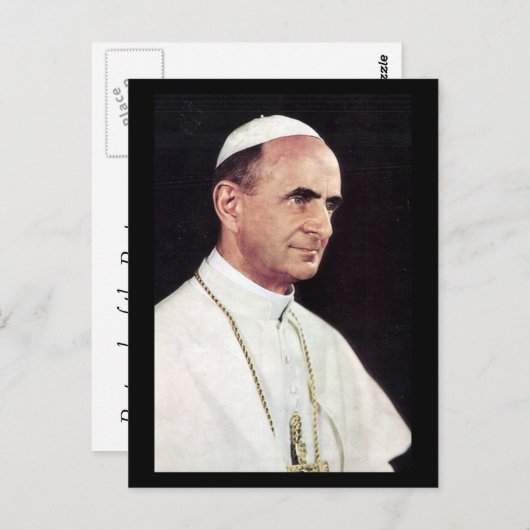 Ancienne carte postale - Pape Paul VI (Devant / Derrière)