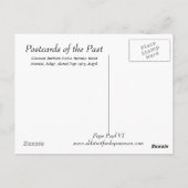 Ancienne carte postale - Pape Paul VI (Dos)