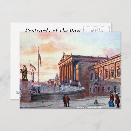 Ancienne carte postale - Parlament, Wien (Devant / Derrière)