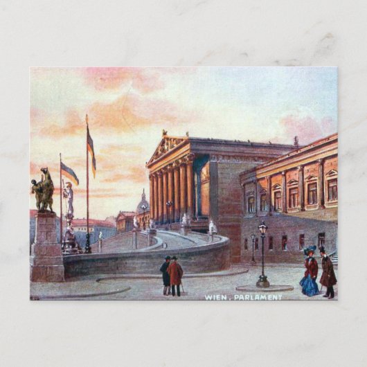 Ancienne carte postale - Parlament, Wien (Devant)