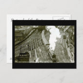 Ancienne carte postale - Passage à niveau, Newcast (Devant / Derrière)