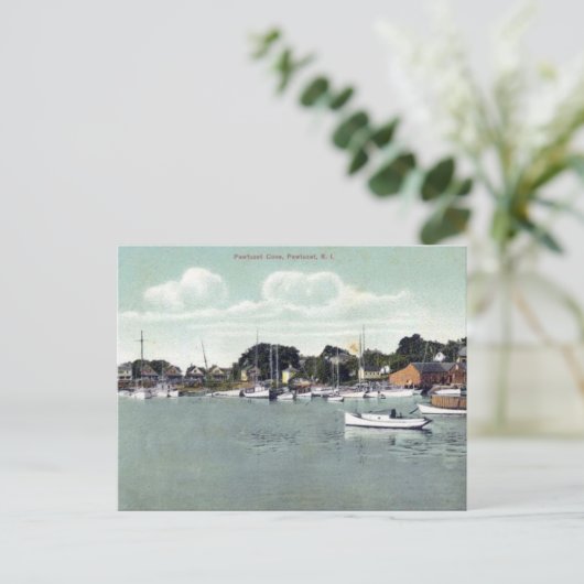 Ancienne carte postale - Pawtuxet Cove, Rhode Isla (Debout devant)