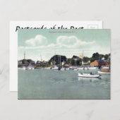 Ancienne carte postale - Pawtuxet Cove, Rhode Isla (Devant / Derrière)