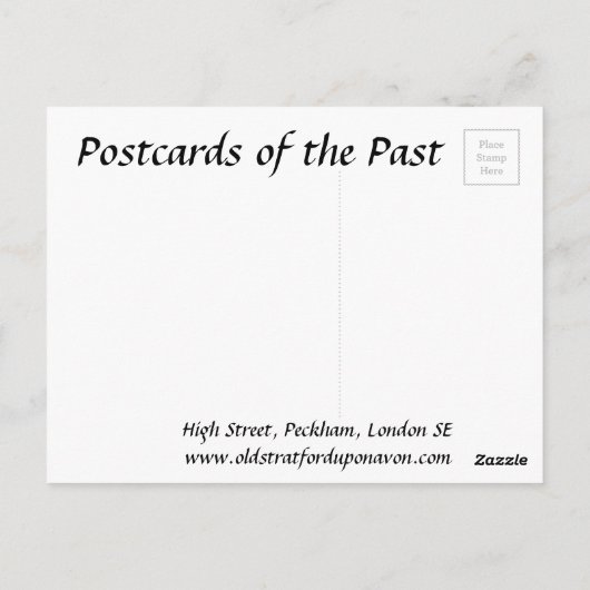 Ancienne carte postale - Peckham, Londres (Dos)