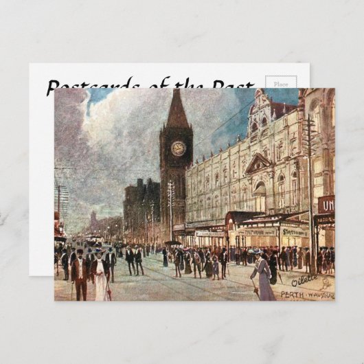 Ancienne carte postale - Perth, Australie occident (Devant / Derrière)