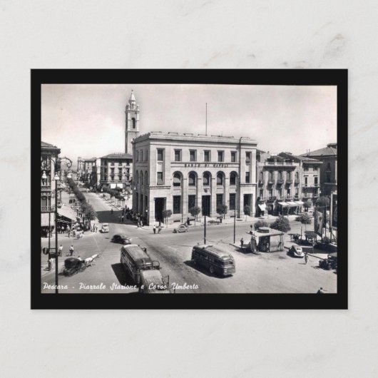 Ancienne carte postale - Pescara, Corso Umberto (Devant)
