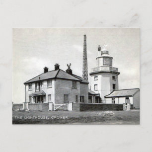 Ancienne carte postale - Phare, Cromer