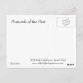 Ancienne carte postale - Phare de Wolf Rock, Fin d (Dos)