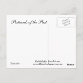 Ancienne carte postale - Philadelphie, rue Broad (Dos)