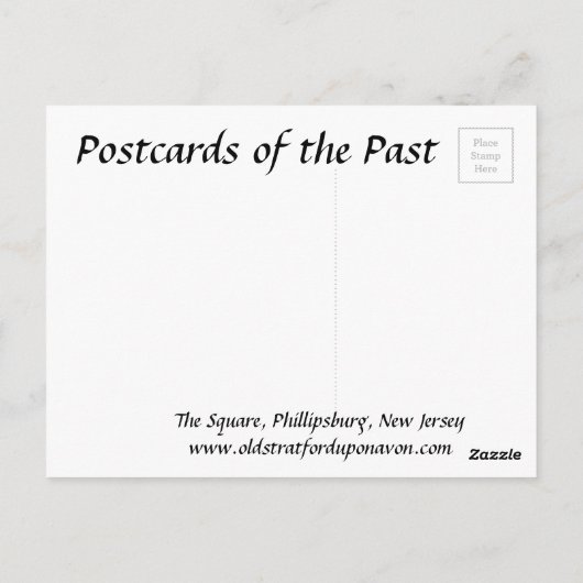 Ancienne carte postale - Phillipsburg, New Jersey (Dos)