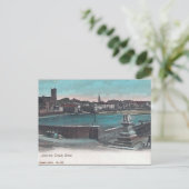 Ancienne carte postale - Pierre de traité, Limeric (Debout devant)