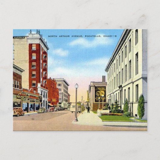 Ancienne carte postale - Pocatello, Idaho, États-U (Devant)