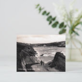 Ancienne carte postale - Polzeath, Cornouailles (Debout devant)