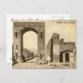 Ancienne carte postale - Pompei, Arco di Calligola (Devant / Derrière)