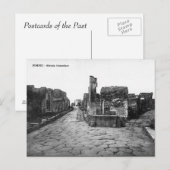 Ancienne carte postale - Pompei, Strada Consolare (Devant / Derrière)