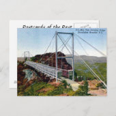 Ancienne carte postale - Pont à bascule élevé, NC, (Devant / Derrière)