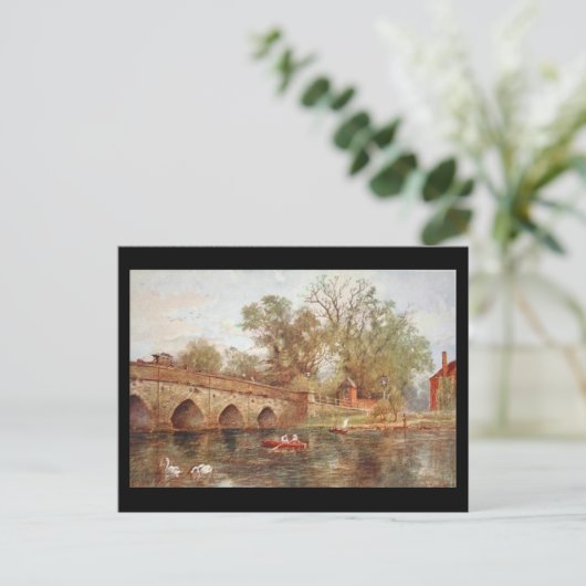 Ancienne carte postale - Pont Clopton, Stratford-u (Debout devant)