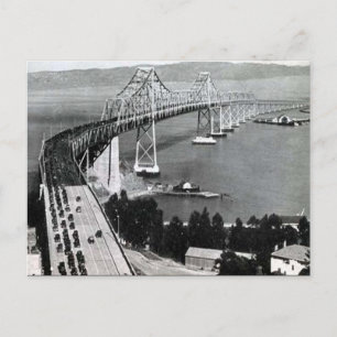 Ancienne carte postale - Pont Oakland Bay