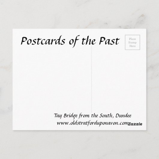 Ancienne carte postale - Pont Tay, Dundee (Dos)