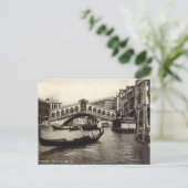 Ancienne carte postale - Ponte di Realto, Venezia (Debout devant)