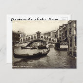 Ancienne carte postale - Ponte di Realto, Venezia (Devant / Derrière)