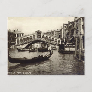 Ancienne carte postale - Ponte di Realto, Venezia