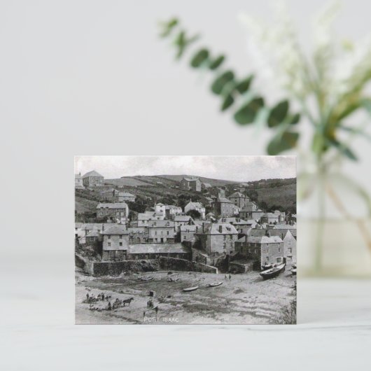 Ancienne carte postale - Port Isaac, Cornouailles (Debout devant)