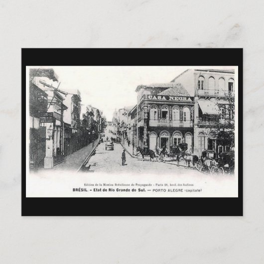 Ancienne carte postale - Porto Alegre, Brésil (Devant)