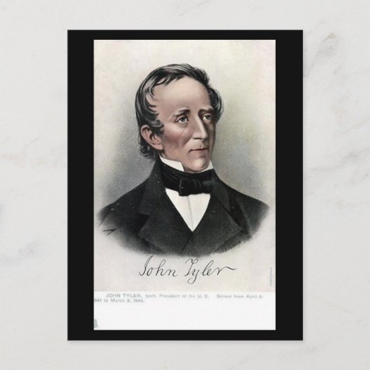 Ancienne carte postale - Président américain John  (Devant)