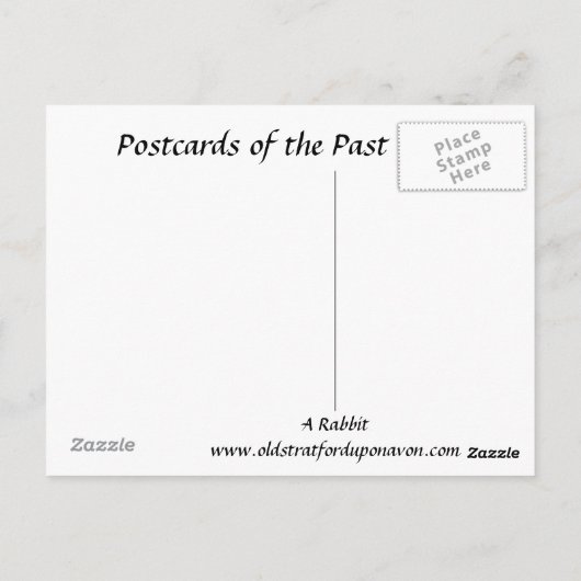 Ancienne carte postale - Rabbit (Dos)