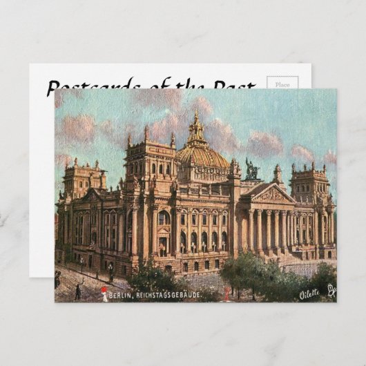 Ancienne carte postale - Reichstag, Berlin (Devant / Derrière)
