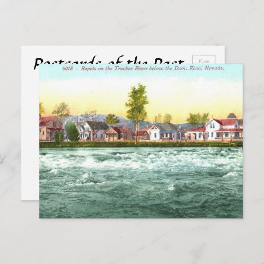 Ancienne carte postale - Reno, Nevada, USA (Devant / Derrière)