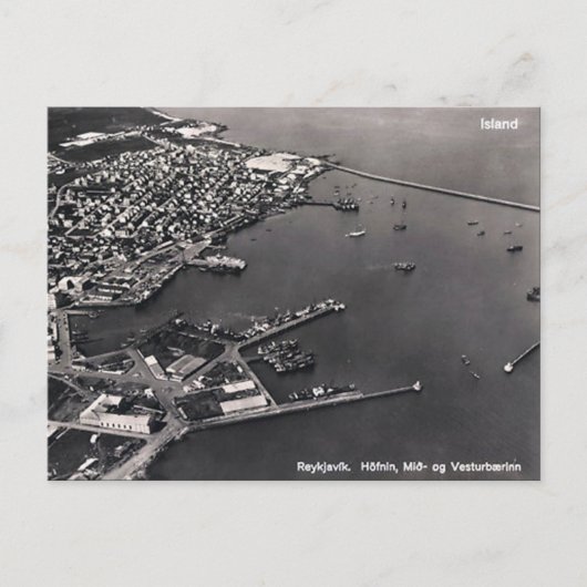 Ancienne carte postale - Reykjavik, Islande (Devant)