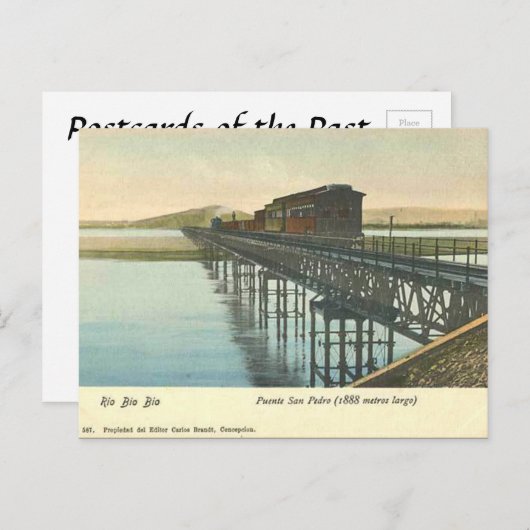 Ancienne carte postale - Rio Bio Bio, Chili (Devant / Derrière)
