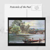 Ancienne carte postale - River Dee, Chester, Angle (Devant / Derrière)