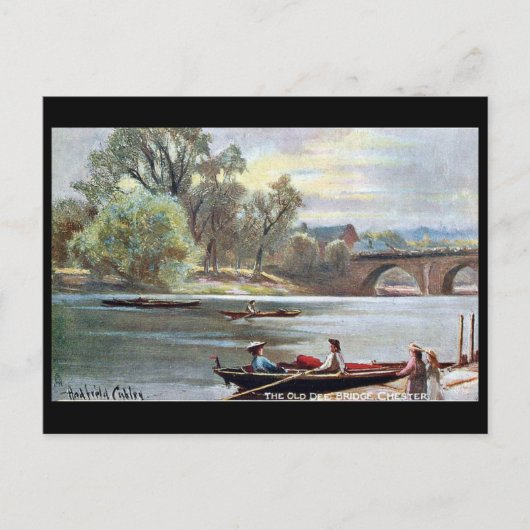 Ancienne carte postale - River Dee, Chester, Angle (Devant)