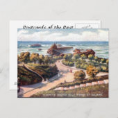 Ancienne carte postale - Rocher de la Vierge, Biar (Devant / Derrière)