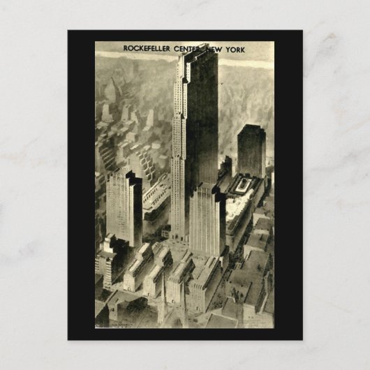 Ancienne carte postale, Rockefeller Center, New Yo (Devant)