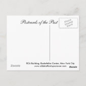 Ancienne carte postale, Rockefeller Center, New Yo (Dos)