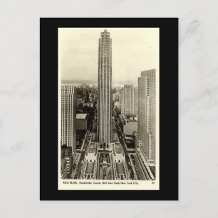 Ancienne carte postale, Rockefeller Center, New Yo