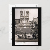 Ancienne Carte Postale - Rome, Place d'Espagne (Devant / Derrière)