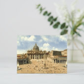 Ancienne carte postale, Rome, Saint-Pierre et Vati (Debout devant)