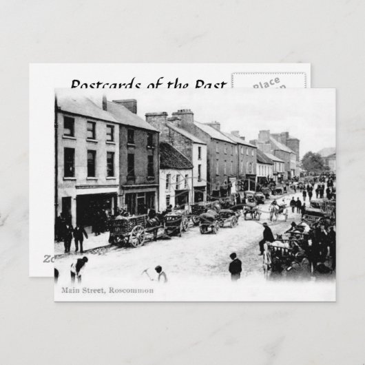 Ancienne carte postale - Roscommon, Irlande (Devant / Derrière)
