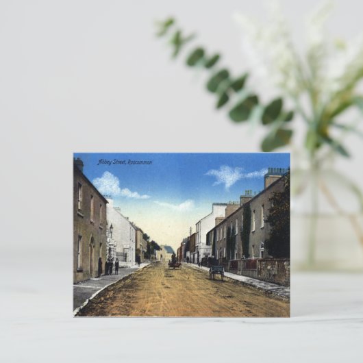 Ancienne carte postale - Roscommon, Irlande (Debout devant)