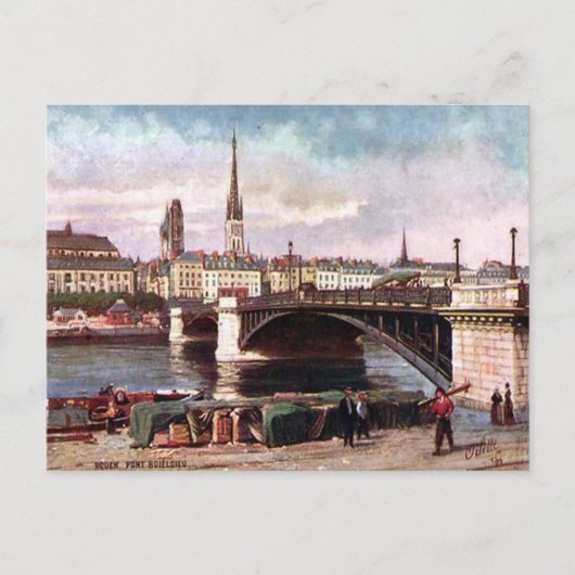 Ancienne carte postale - Rouen, Seine Maritime (Devant)