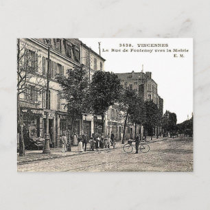Ancienne carte postale - Rue de Fontenay, Vincenne