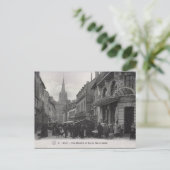 Ancienne carte postale - Rue Musette, Dijon, Franc (Debout devant)