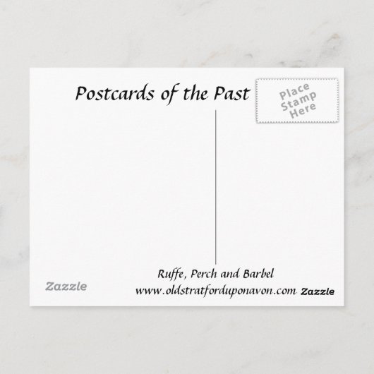 Ancienne carte postale - Ruffe, Perch et Barbel (Dos)