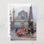 Ancienne carte postale - S Maria Novella, Florence (Devant / Derrière)