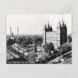 Ancienne carte postale - Salt Lake City, Utah, Éta